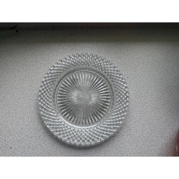 Vintage Anchor Hocking Miss America Clear Depression Glass Luncheon Plate 8" - Picture 3 of 3